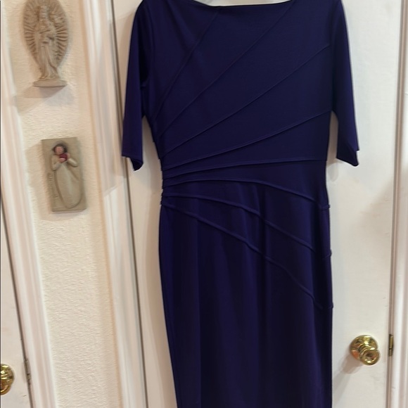 Maggy L Dark Purple Midi Dress - Picture 3 of 3